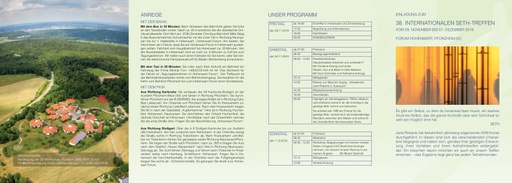 Einladung zum 38. Internationalen SETH-Treffen 2019
