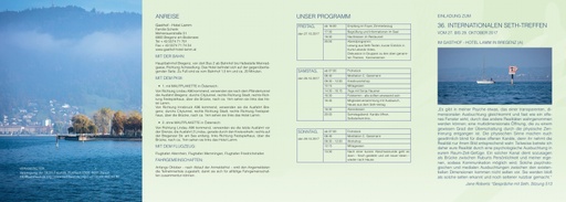 Einladung zum 36. Internationalen SETH-Treffen 2017